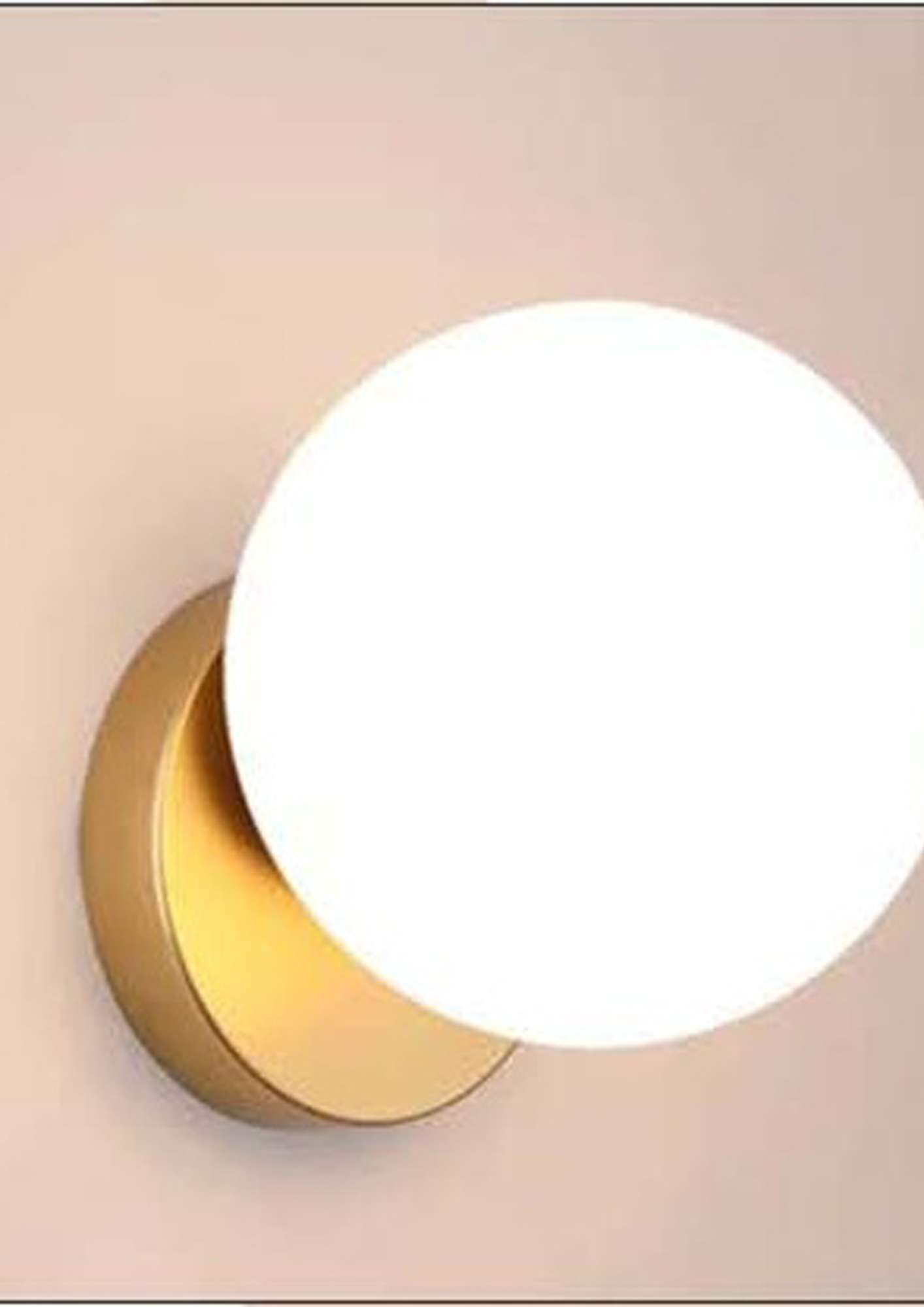 Beyond Lights - Brass Globe Sconce- GL